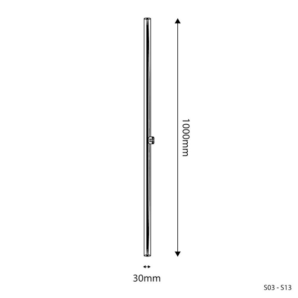Creative Cables Läpinäkyvä Lineaarinen Led-lamppu 9w 2700k