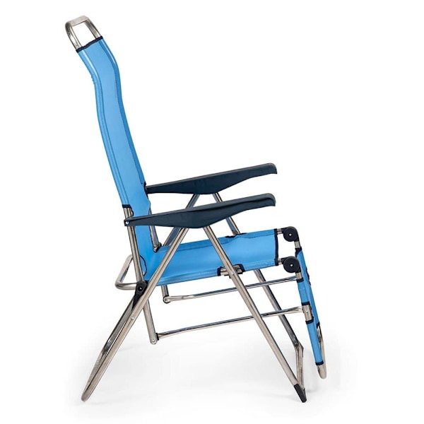 Solenny Taitettava Solarium Relax 5-asento 114x75x63cm Sininen