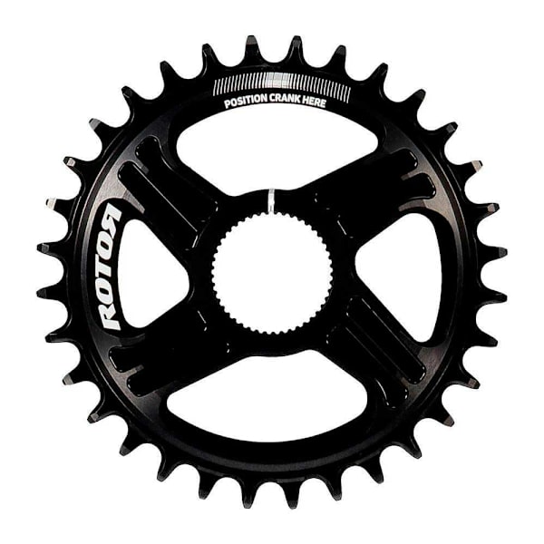 Rotor Kæderring Round Direct Mount Ring Sort 28t