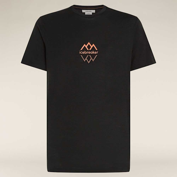 Icebreaker Merino 150 Tech Lite Iii Logo Reflections T-shirt Med Korte ærmer Sort XL Mand