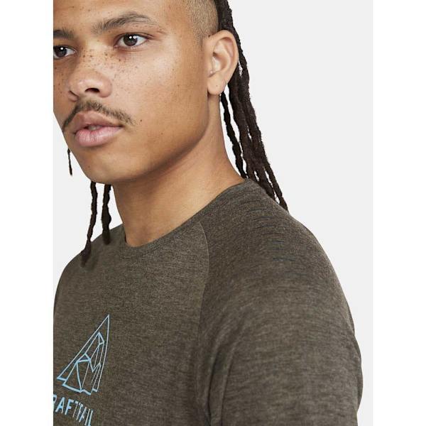Craft Kortærmet T-shirt Adv Trail Wool Grøn L Mand