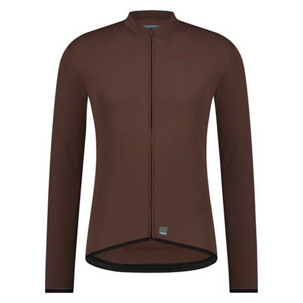 Shimano Apice Thermal Pitkähihainen Trikoo Ruskea S Mies