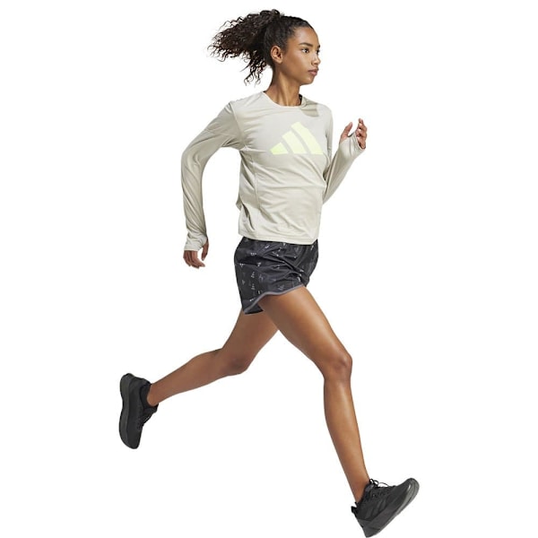 Adidas Shorts Run It Bl 3´´ Grå XL Kvinna