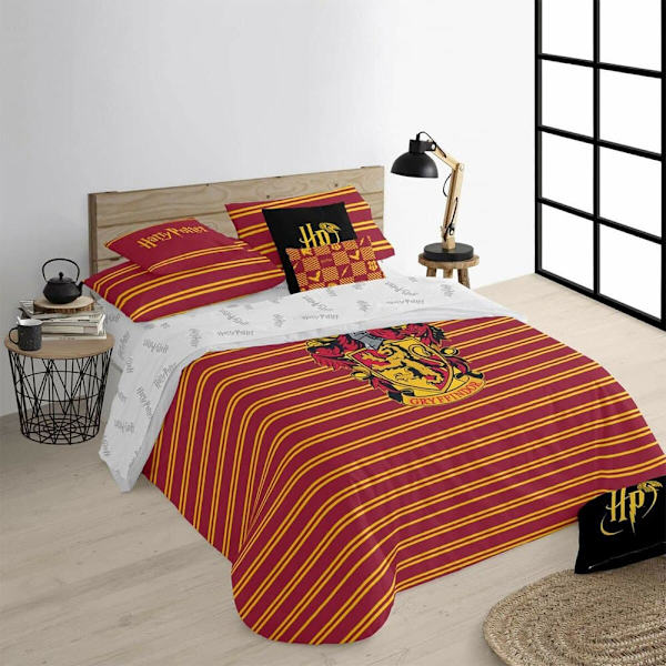 Play Fabrics Nordic Case Med Bomuldsknapper Til Gryffindor Shield 120 200x200 Cm Seng