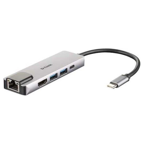 D-link Nav Dub-m520 Usb-c 5 Hamnar Silver