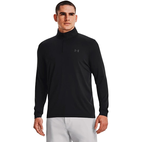 Under Armour Halv Lynlå Sweatshirt Playoff Sort L Mand