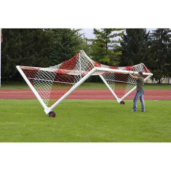 Powershot 11 Hjul Till Sidomonterat Bärbart Fotbollsmål Vit