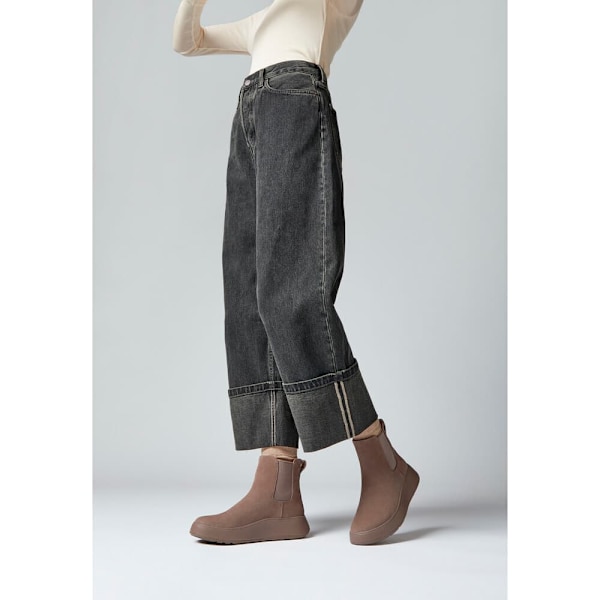 Fitflop F-mode Flatform Chelsea Stövlar Brun EU 38 Kvinna