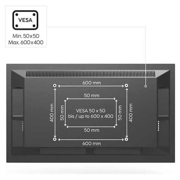Hama Vägg-tv-fäste 118080 Extra Slim 37´´ 90´´