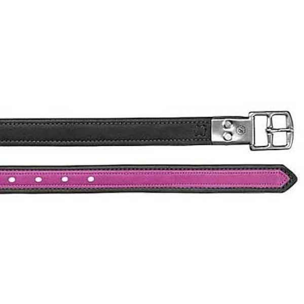 Bates Läder Spännen Stigbyglar Läder Luxe Svart,Rosa 137 cm