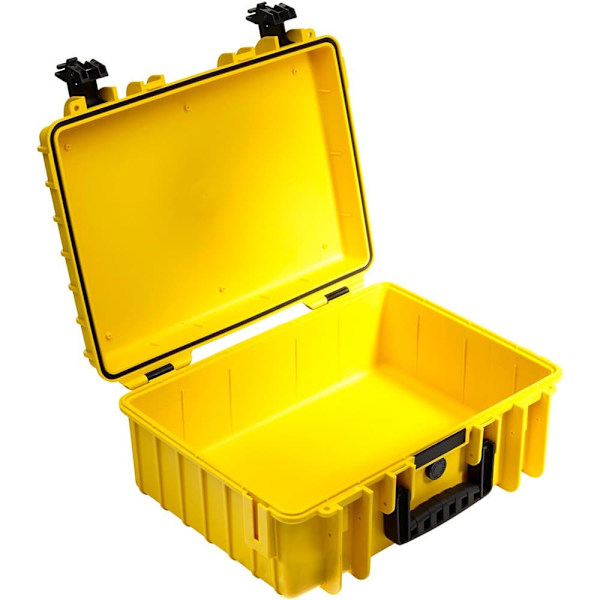 B&w Outdoor Case Type 5000 With Pre-cut Foam Insert Keltainen