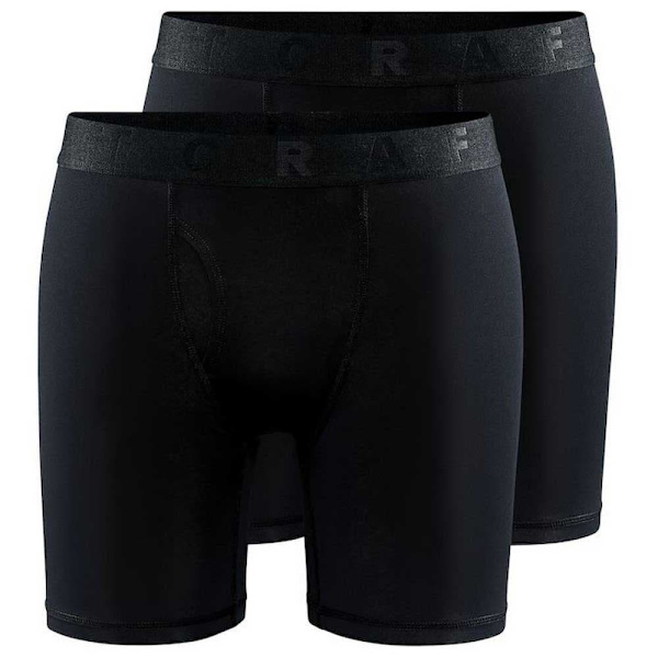 Craft Bokser Core Dry Boxer 6 Tommer 2 Enheder Sort S Mand