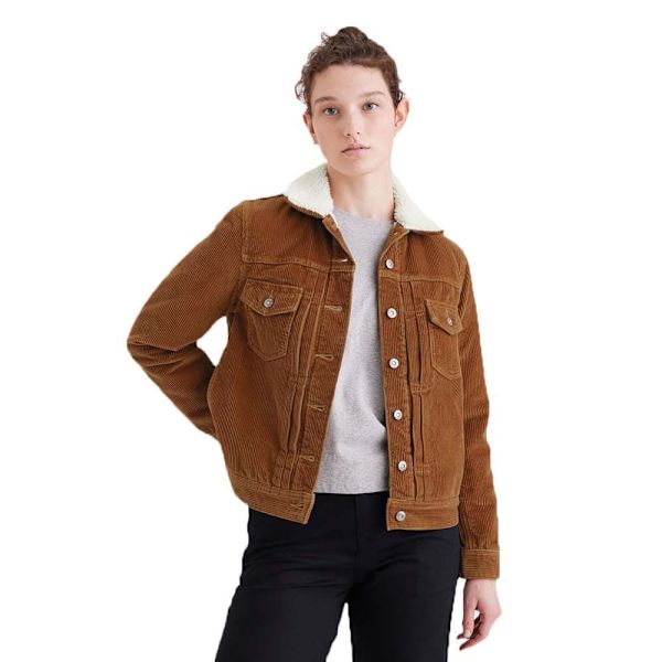 Dockers Original Jeansjacka Brun S Kvinna