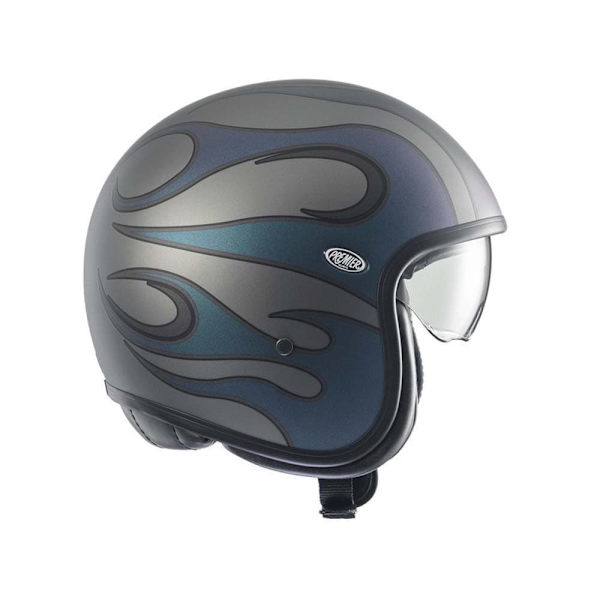 Premier Helmets Öppen Ansikts Hjälm 23 Vintage Fr Iride Bm 22.06 Blå M