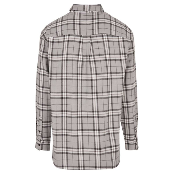 Urban Classics Lang ærmet Skjorte Oversized Check Grå L Mand