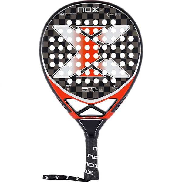 Nox Ungdoms Padel Racket At10 Genius By Agustin Tapia Silver 335-345 gr