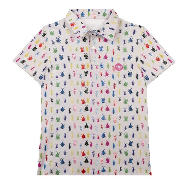 Oxy Golf Kortärmad Piké Insects White  L