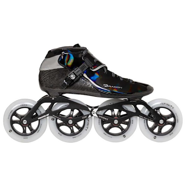 Powerslide Dragon Black 110 Inline-skøjter Sort EU 43