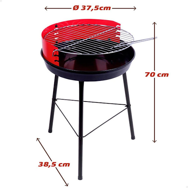 Aktive Trækul Bbq 42 Cm Sort