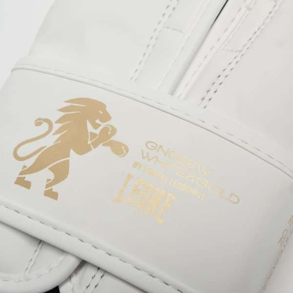 Leone1947 White&gold Konstläder Boxningshandskar Vit EU 39
