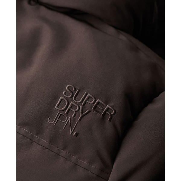 Superdry Puffer Jakke Everest Short Brun S Mand
