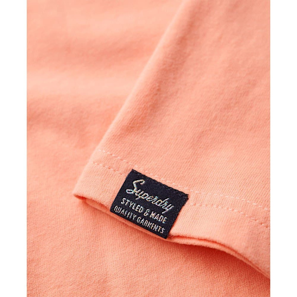 Superdry Embossed Vl Relaxed Lyhythihainen T-paita Pinkki XS Nainen