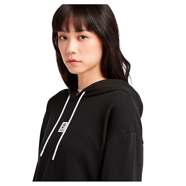 Timberland Stack Logo Loop Back Hættetrøje Sort M Kvinde