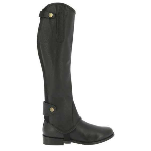 Equitheme Puolikkaat Pojat Leather Soft Musta XS / Long