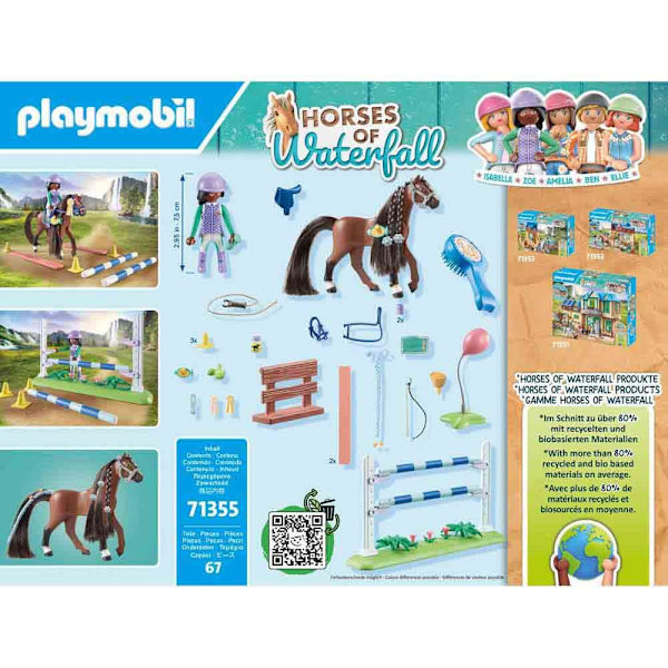 Playmobil Horse Jump Kanssa Zoe And Rakennuspeli Blaze Monivärinen