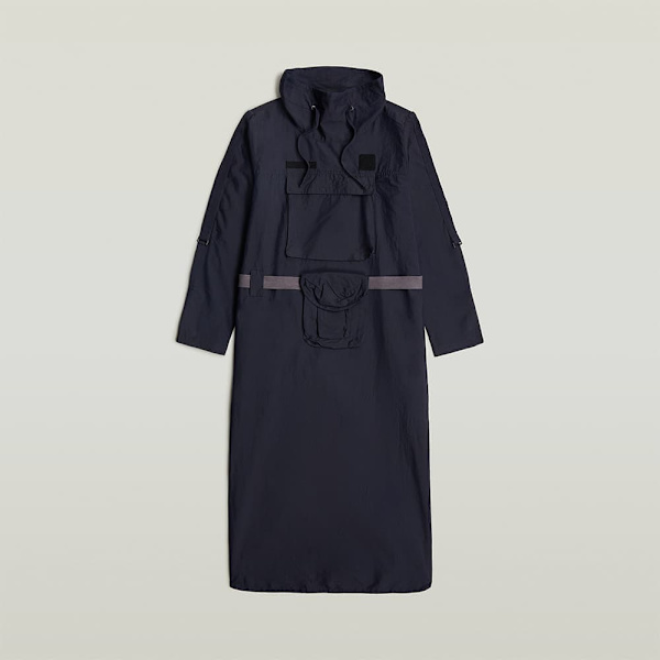 G-star Anorak Tunic Pitkähihainen Mekko Musta M Nainen