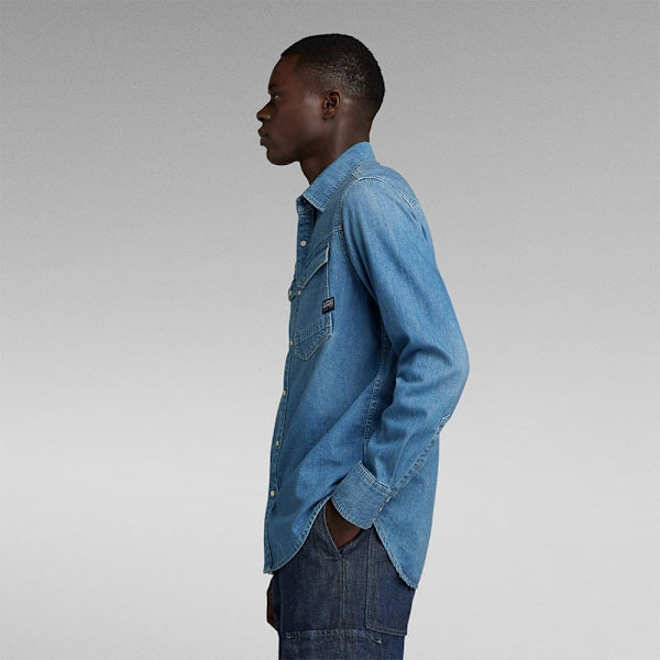 G-star Lang ærmet Skjorte D23616-d252 Slim Fit Blå S Mand
