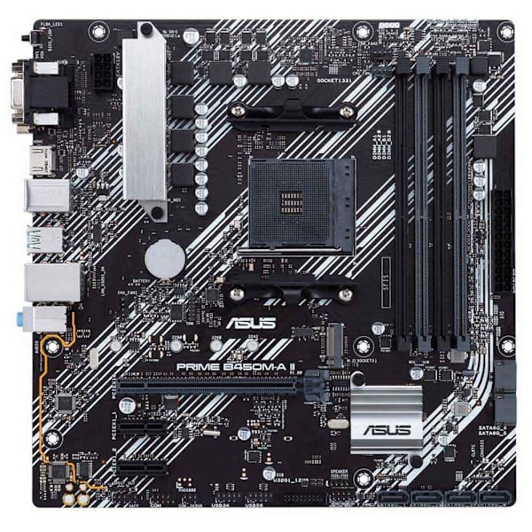 Asus Bundkort Am4 Prime B450m-a Ii Sort,Grå
