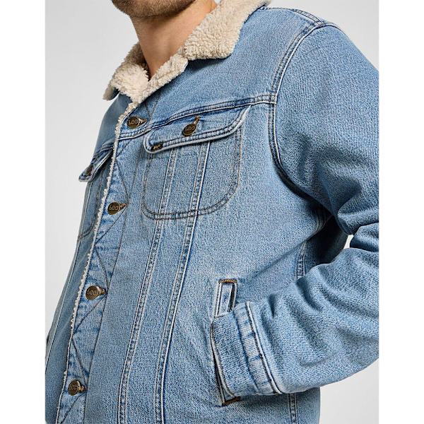 Lee Sherpa Denimjakke Blå S Mand