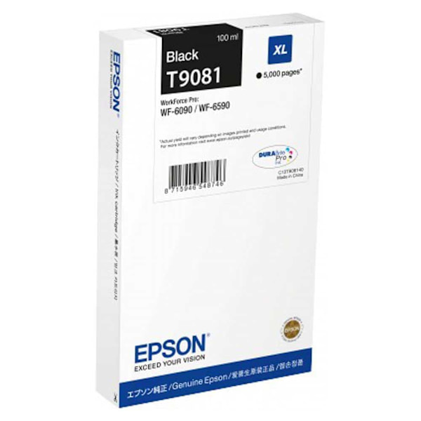 Epson Blækpatron T9081 Sort