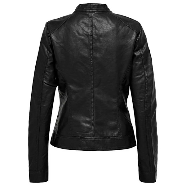 Only Jakke Bandit Faux Leather Biker Sort 42 Kvinde
