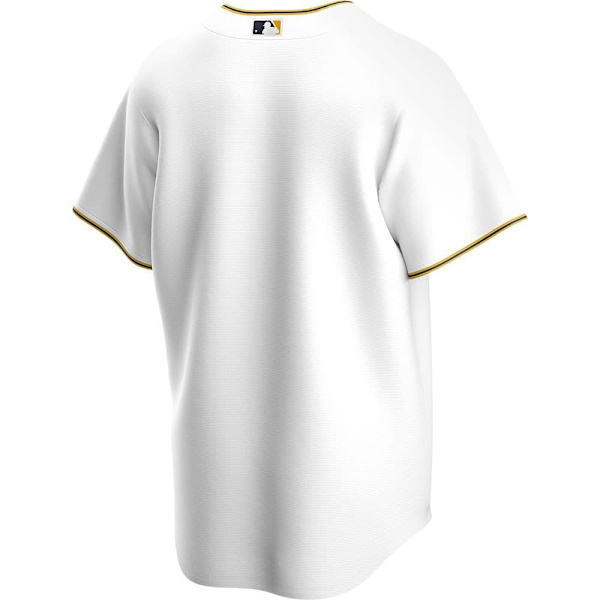 Nike Kortärmad T-shirt Med V-ringning Pittsburgh Pirates Official Replica Home Vit S Man