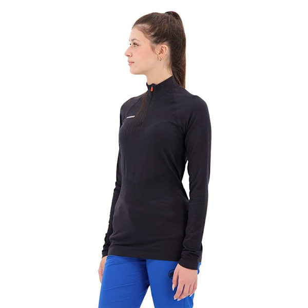 Mammut Trift Halv Dragkedja Långärmad T-shirt Svart S Kvinna