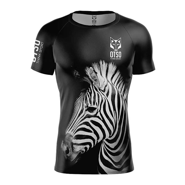 Otso Kortärmad T-shirt Zebra Svart L Man