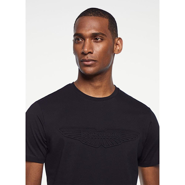Hackett Lyhythihainen T-paita Aston Martin Emboss Musta M Mies