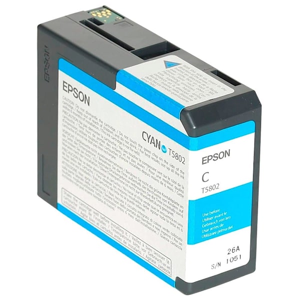 Epson Bläckpatron T 580 80ml T 5802 Blå