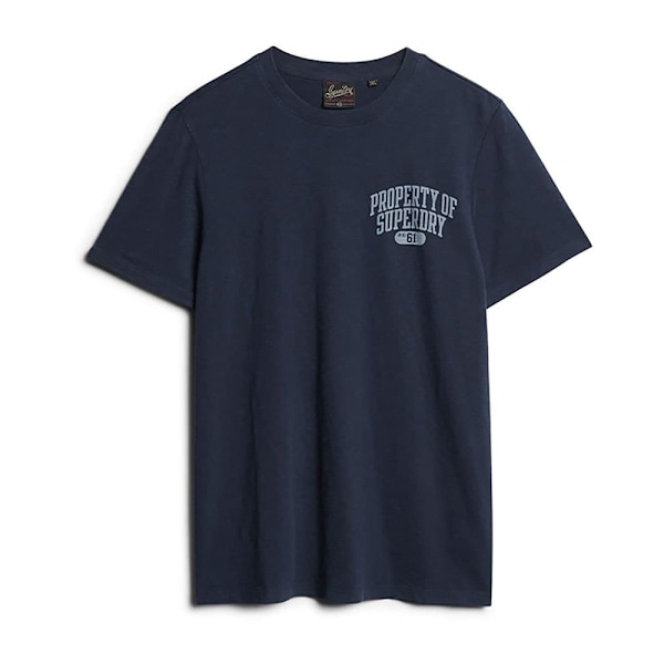 Superdry Athletic College Graphic T-shirt Med Korta ärmar Blå 2XL Man