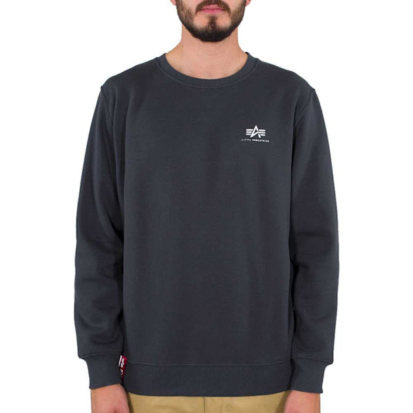 Alpha Industries Basic Small Logo Sweatshirt Blå 3XL Mand