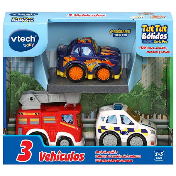 Vtech Police Valiente Bomb Ja Victoria Car Races) Ttb Set 4 (maría Kirkas