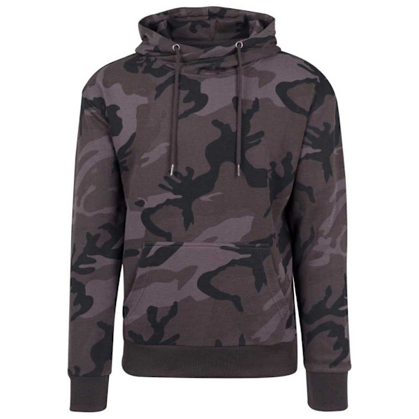 Urban Classics Hættetrøje High Neck Camo Grå S Mand