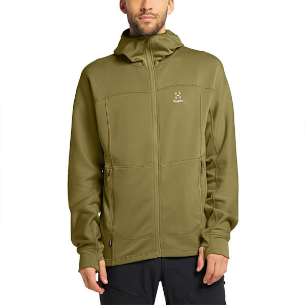 Haglofs Betula Sweatshirt Med Dragkedja Grönt S Man