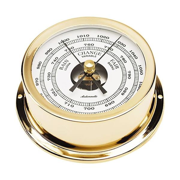Autonautic Instrumental Nautisk Barometer B95d Guld