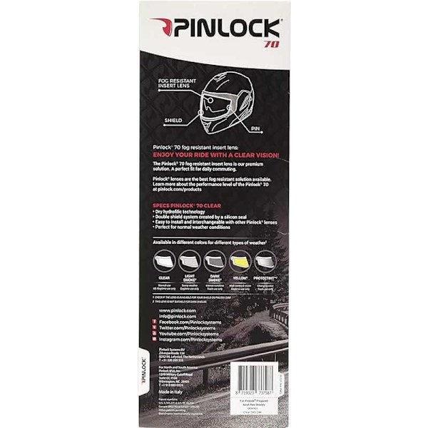 Airoh Pinlock Rev-19 70 Musta