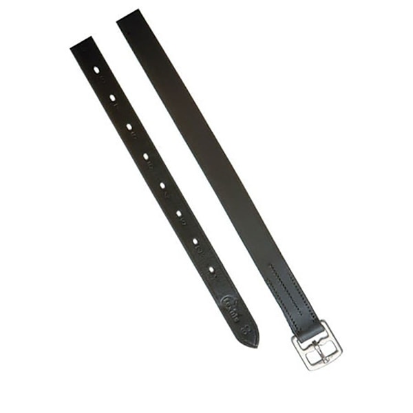 Lexhis Läder Engelska Stigbyglar Läder Svart 25 x 150 cm