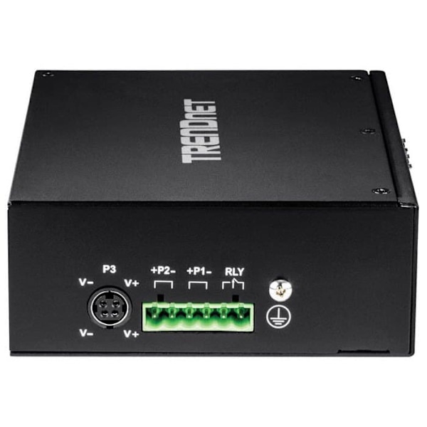 Trendnet 10 Port Hardened Power Over Ethernet+ Din Rail Switch Sort