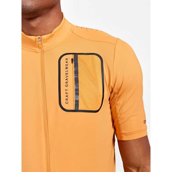 Craft Kortärmad Gruströja Adv Gravel Orange M Man